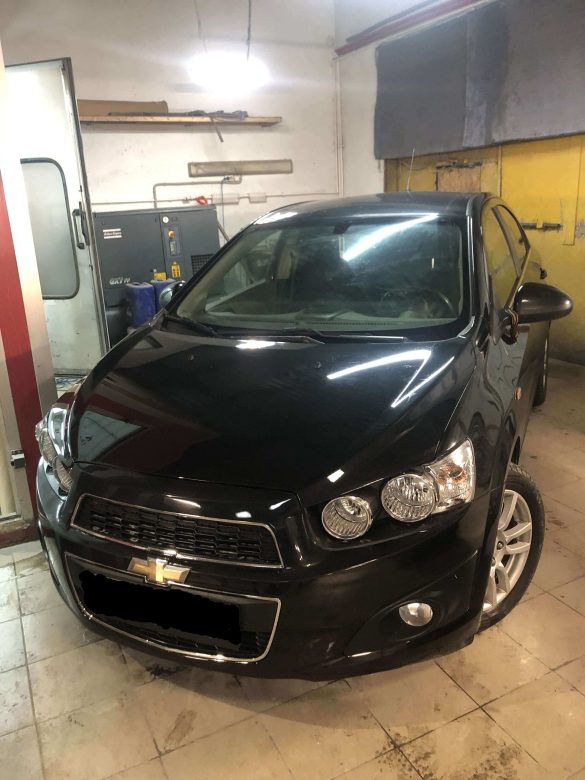 Восстановление геометрии кузова Chevrolet Фото пример восстановления геометрии кузова